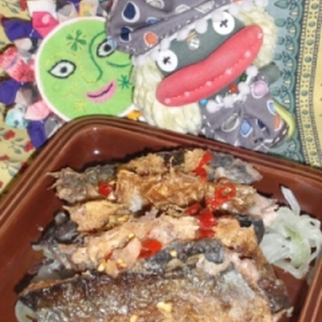 秋刀魚の南蛮漬け＆大根のしそ昆布サラダ（お家カフェ）