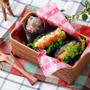 【親子弁】トンカツとエビカツ（もどき）のおにぎりバーガー弁当～Cutlets Onigiri burger