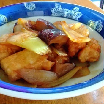 トンカツ、ソテー用肉で酢豚