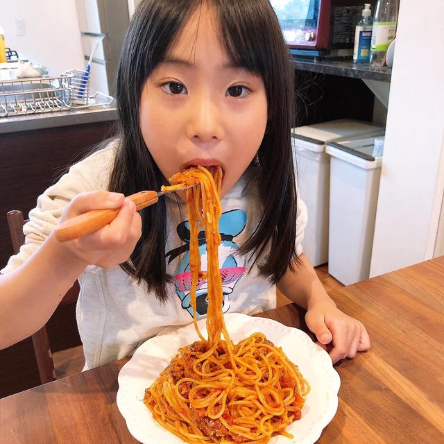 ランチはリクエストのトマトスパゲティーです！！