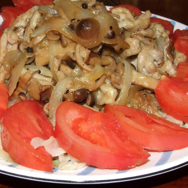 きのこと豚肉のチーズとろ?り焼き