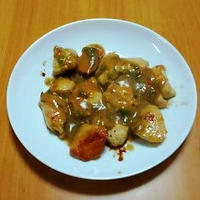 色々活用した鶏肉のあっさり焼き葱あんかけ～