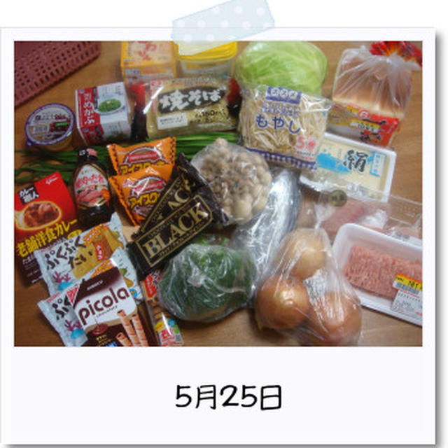 今日の買出し