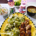 春の食卓。ふきのとうの天ぷら、春色のまぜごはん by quericoさん