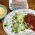 チキンステーキトマトソース。夏野菜の植え付け