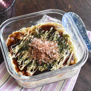 耐熱容器一つでOK！スプーンで食べる♪レンチンお豆腐お好み焼き風