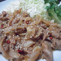 ルクエでいくよ♪焼肉のたれでポークケチャップ