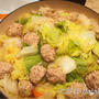 鶏肉だんごと白菜の煮込み　旬の白菜を食べつくす