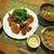 カキ＆鱈フライの晩ご飯　と　我が家の紅葉♪