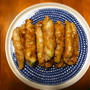 ビールに合う。紫蘇チーズ入りアスパラ豚巻き。