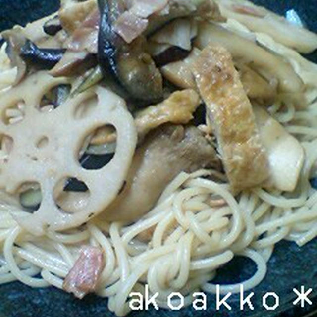 秋味パスタ