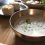 ごまの風味で「お豆腐と豆乳のぽってりすり流し」。