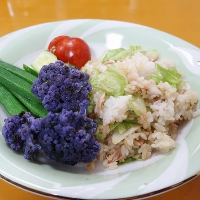 ちぎって混ぜるだけ～レタスとツナのカフェランチ～