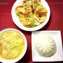 ラーメンとオニオンリング