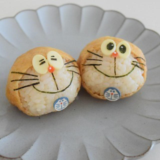 ドラえもんのいなり寿司♡ #キャラいなり