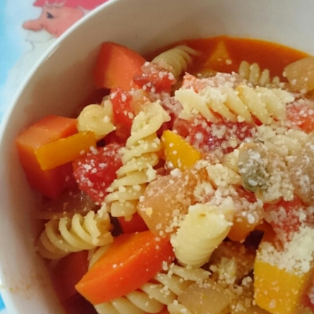 ミネストローネパスタ