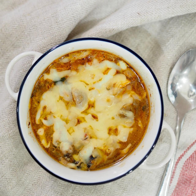 美味ー！食べてー！イワシ缶のスープグラタン！