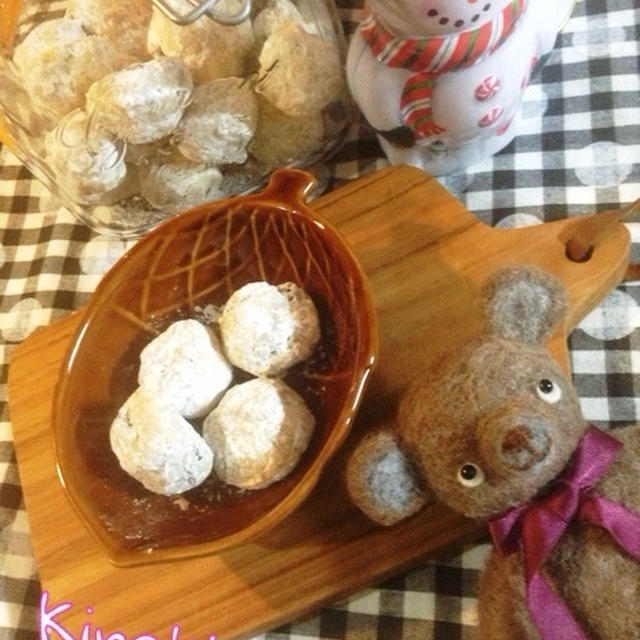 【クリスマス】お手軽☆シュトーレン風スノーボールクッキー