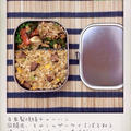 自家製焼豚チャーハンと回鍋肉のおべんと。