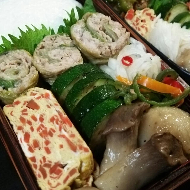 ロールレタス弁当とガパオ弁当