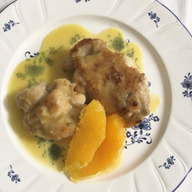 11月はクリスマス向け、最初は鶏のオレンジソース煮！