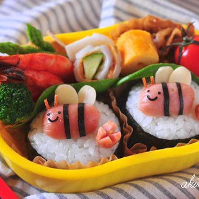みつばちウインナーのお弁当