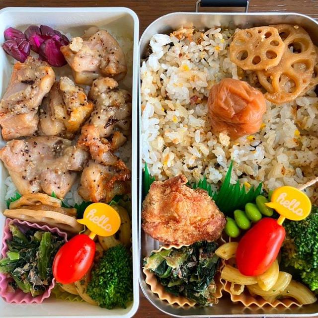 明日娘が帰ります次回は６月かなぁ。　今日のお弁当