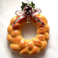 パンのクリスマスリース