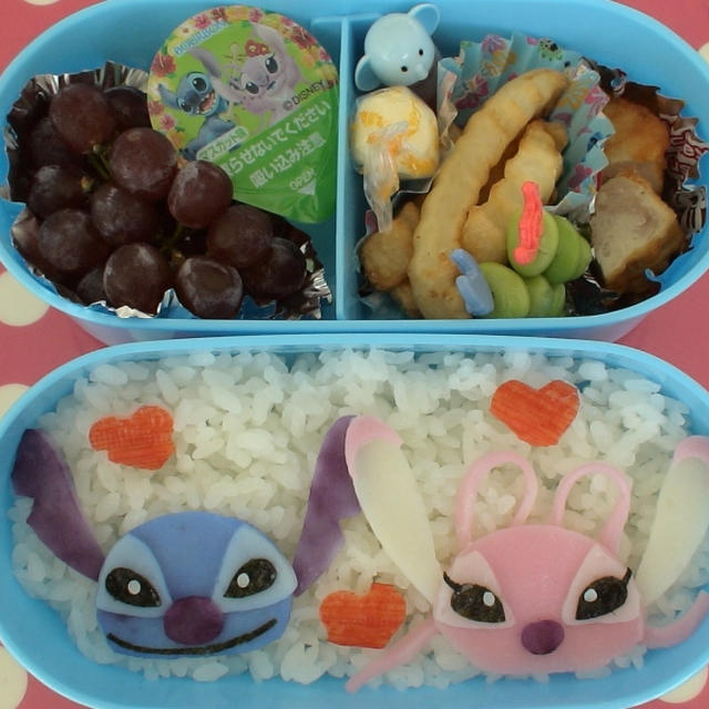 キャラ弁 スティッチ エンジェル弁当 By しおんさん レシピブログ 料理ブログのレシピ満載