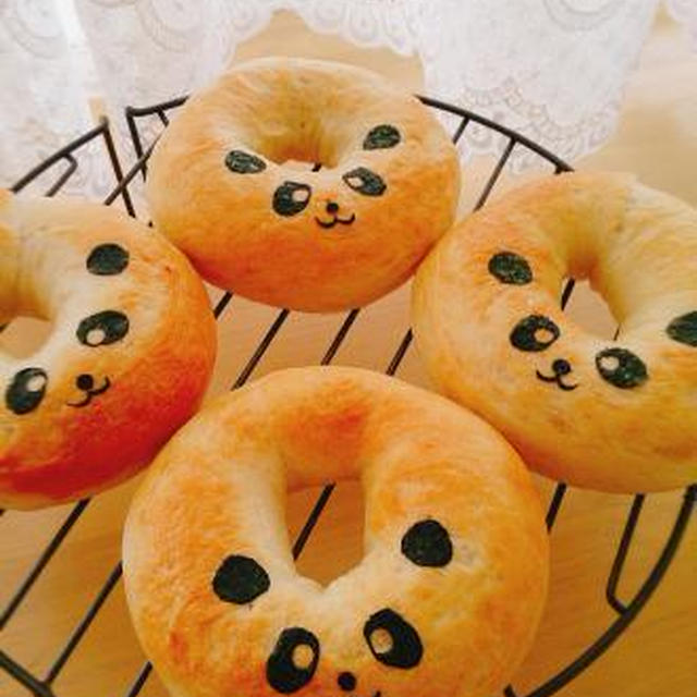 ぱんだちゃんベーグル♪