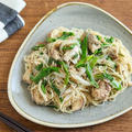 ＊【レシピ】うま味たっぷり♡さば缶とねぎのそうめんチャンプルー＊