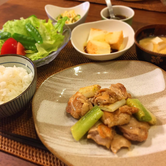 材料３つ♡鶏ねぎま焼き風＊ハーゲンダッツのアレ♡
