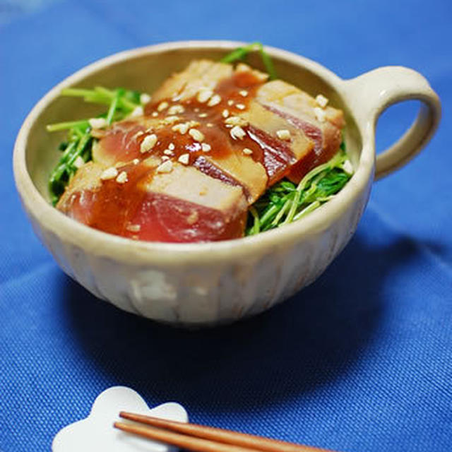 まぐろの中華風ヅケ丼