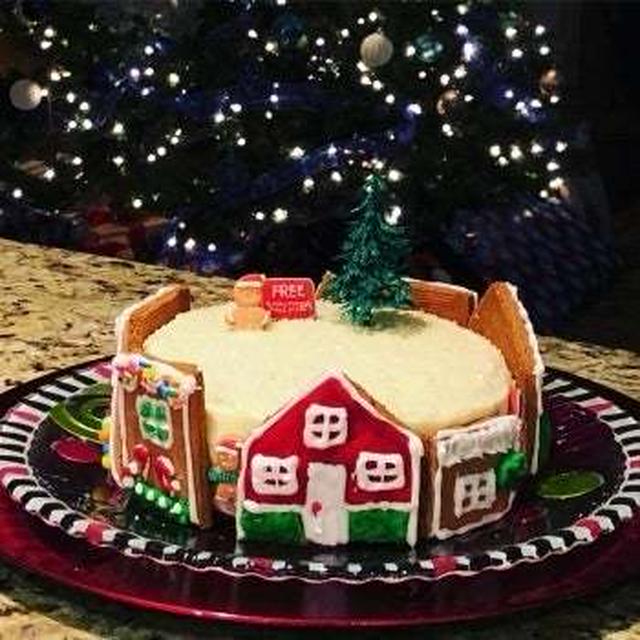 手作りクリスマスケーキ　アメリカ生活38年目