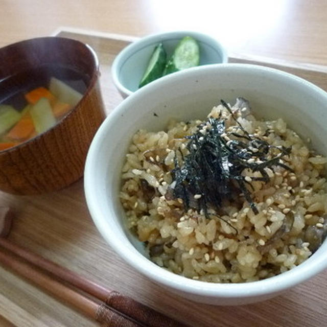 牛と舞茸炊き込みご飯