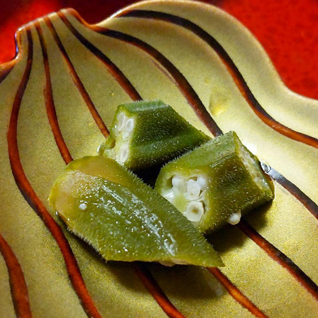 オクラのめんつゆ浸し 茹でて浸けとくだけの常備菜