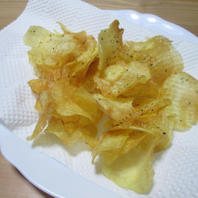 楽しい♪美味しい(^^♪ 自家製揚げたてポテトチップス