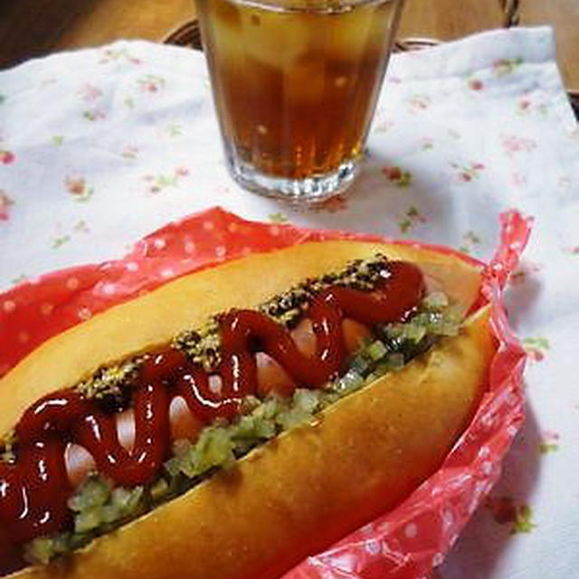 ホットドックの朝ごはん*