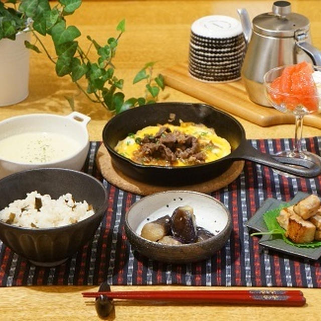 常備菜で晩ごはん2日目