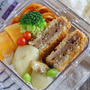 メンチカツとスパゲッティの作り置き弁当