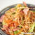 もちもち食感の “ 和風焼きそば ” は太めの生麺を使って