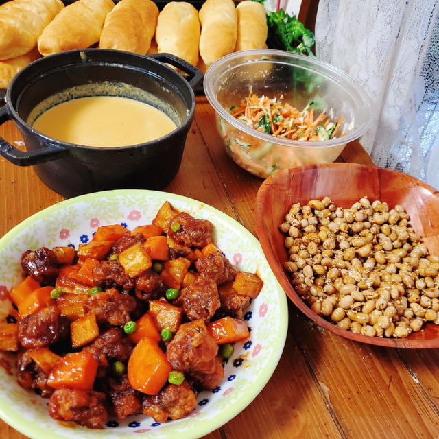 【神戸市給食再現＊牛肉ならぬ豚肉のウエスタン風なおうちゴハン＊】