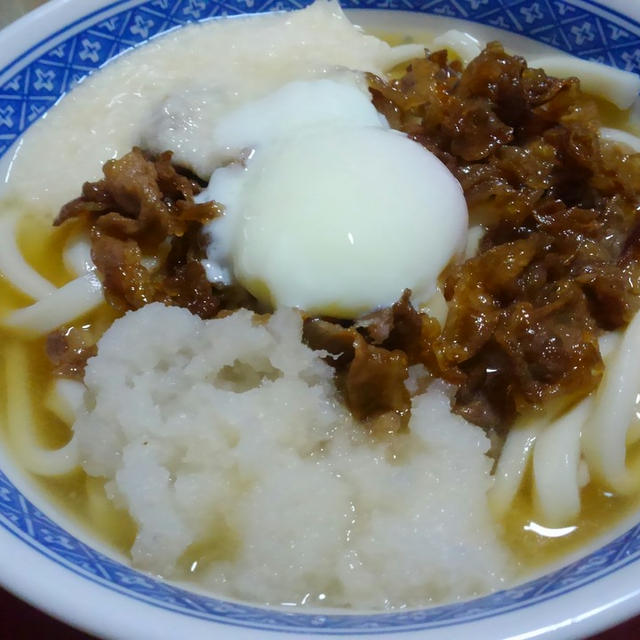 牛すきとろろおろしうどん♪