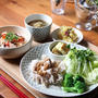 冷しゃぶ。タコとトマトのだし炊きごはん。