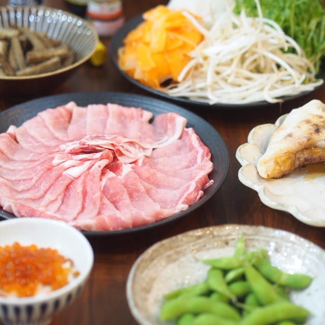 【ゆるデトックス献立】野菜たっぷりでしゃぶしゃぶごはん