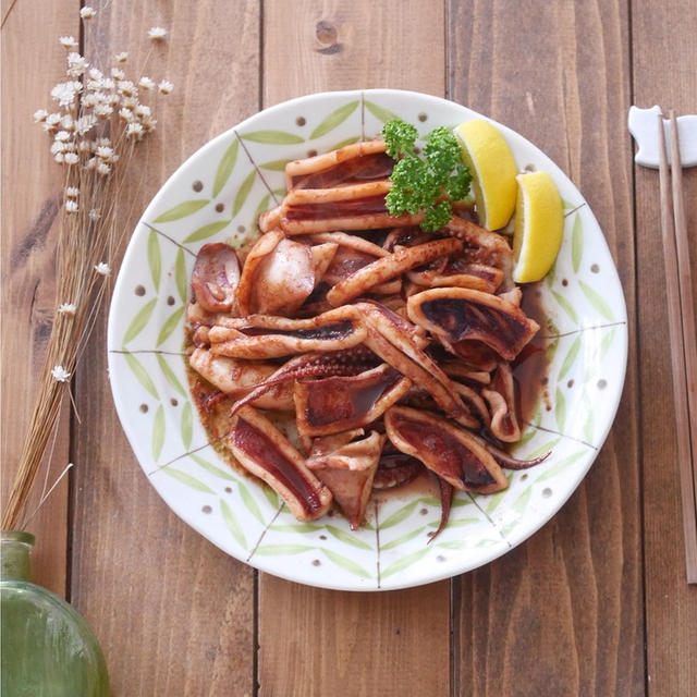 いかの生姜焼き♡イカを食べて叶姉妹を目指すの♡下処理以外は、お水使いません♡