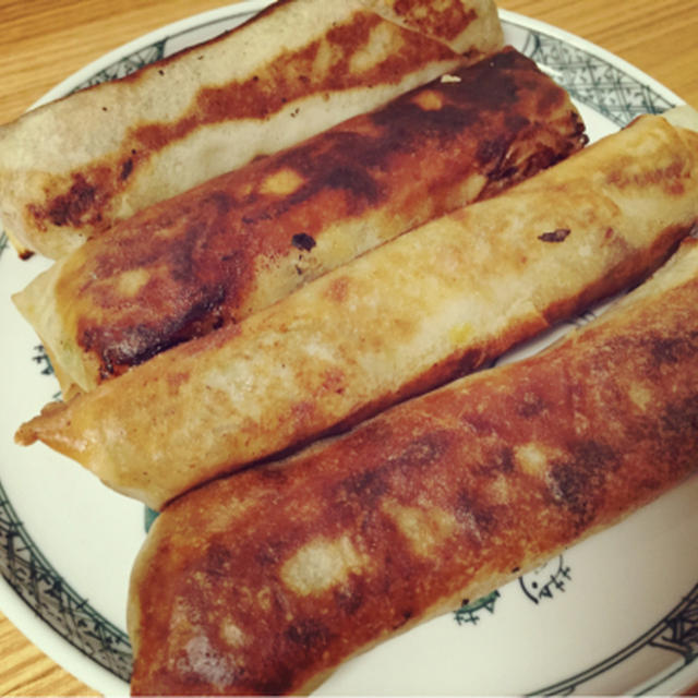 春巻きと手作り焼豚チャーハン