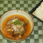 ナスの煮びたしでソーメン