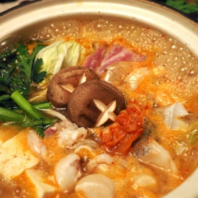 海鮮豚キムチ鍋 初のどろ焼き By Shoko さん レシピブログ 料理ブログのレシピ満載