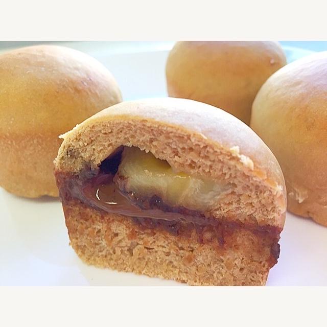 カフェオレとバナナで甘い香り！「コーヒーに合うカフェオレバナナチョコパン」